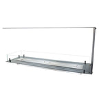 Foco Room Divider 1200 bioethanol fireplace with a three-sided flame view.