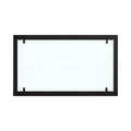 Black steel outer frame with full glass for Foco 1000 bio fireplaces.