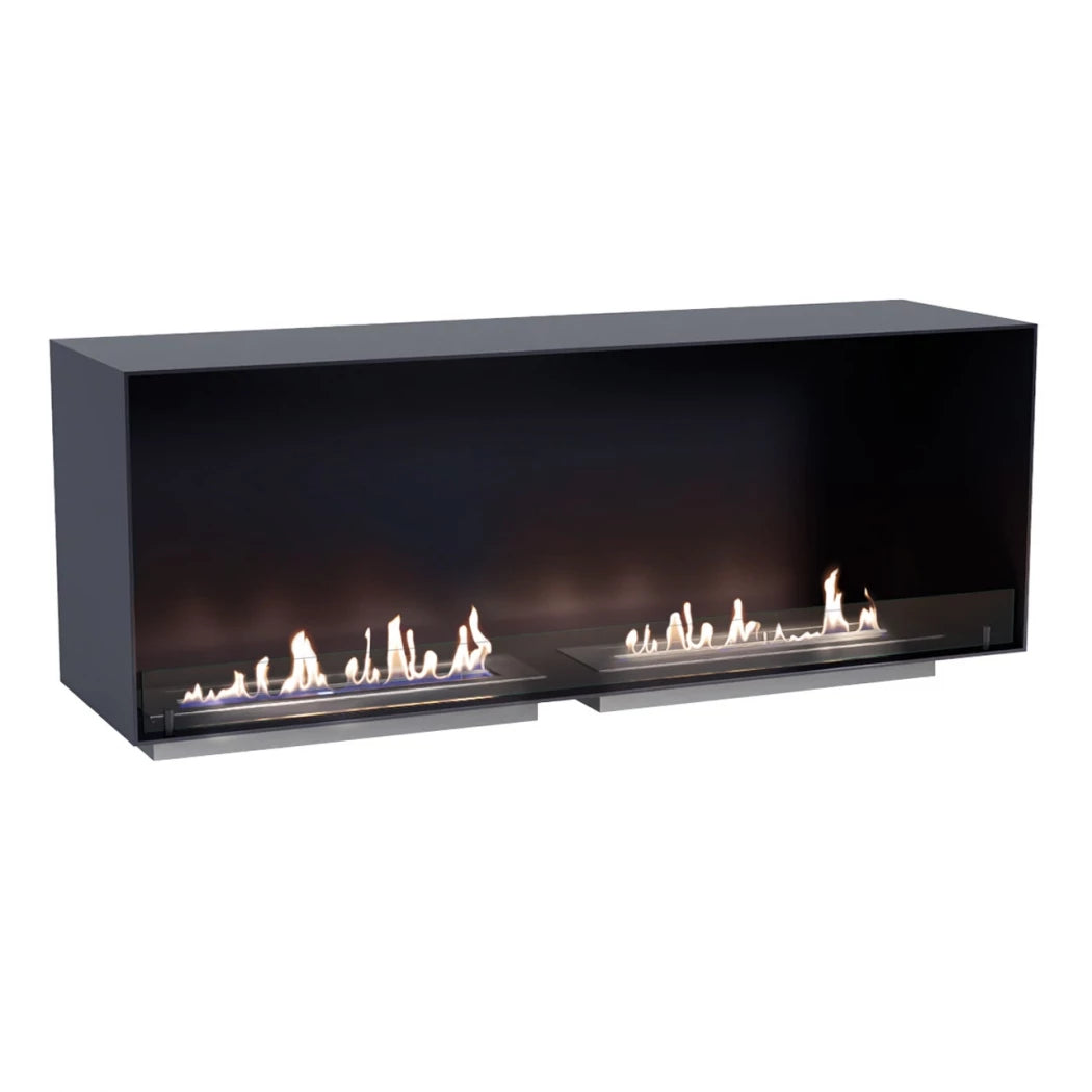 Foco One 1400 Double - Extra-wide built-in bioethanol fireplace insert
