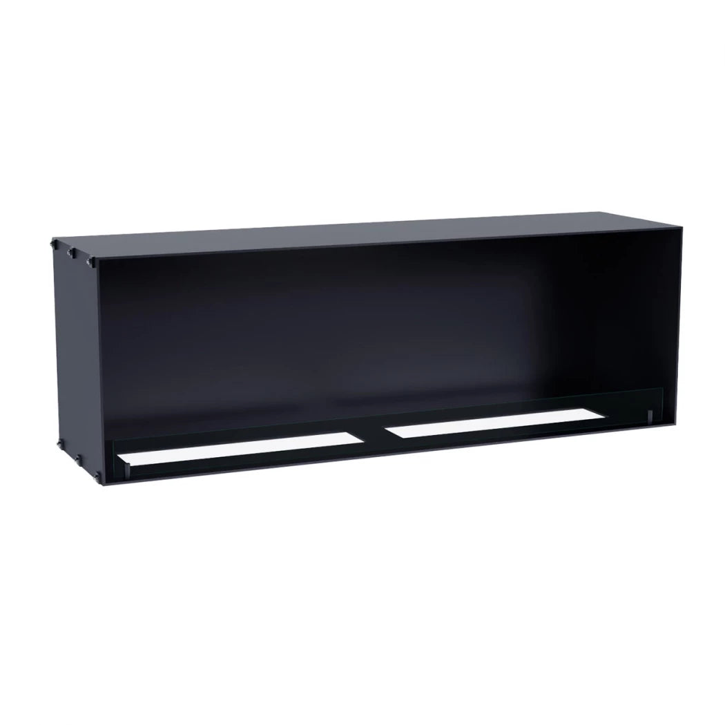 Foco One 1500 built-in bioethanol fireplace to be placed underneath a TV