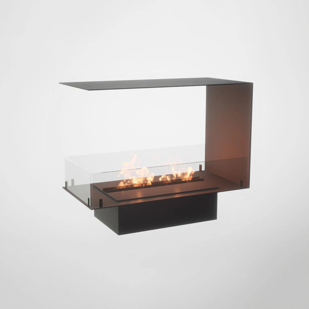 Foco Room Divider 800 - 80 cm wide room divider bioethanol fireplace