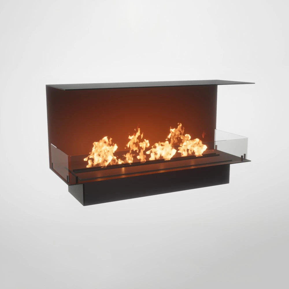 Foco Three 1200 - 3-sided buil-in built-in bio fireplace
