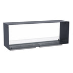 Foco Two 1400 Double – extra-wide built-in bioethanol fireplace with two burners
