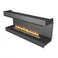 Three-sided Planika fireplace