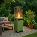 Faro Outdoor Gas Heater in Pale Green