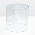 Fire pit Glass cylinder and installation
