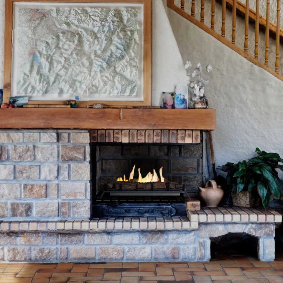 ScandiFlames Grate XL - 80 cm freestanding bioethanol fireplace insert