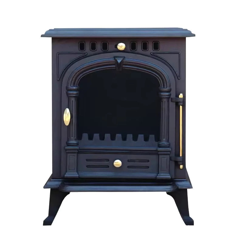 ScandiFlames Bergen - Free-standing bioethanol fireplace in cast iron construction