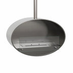 Halifax Steel Oval Ceiling Pendant Bio fireplace 60 cm
