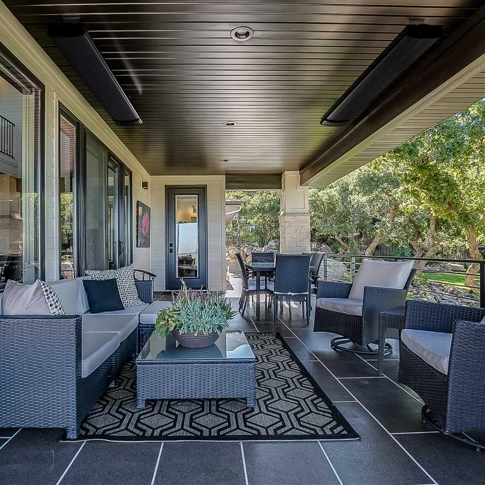 Heation Heatbar Pro 2400 infrared patio heater with remote control and wi-fi control