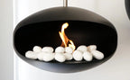 24 White ceramic pebbles