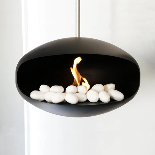 24 White ceramic pebbles