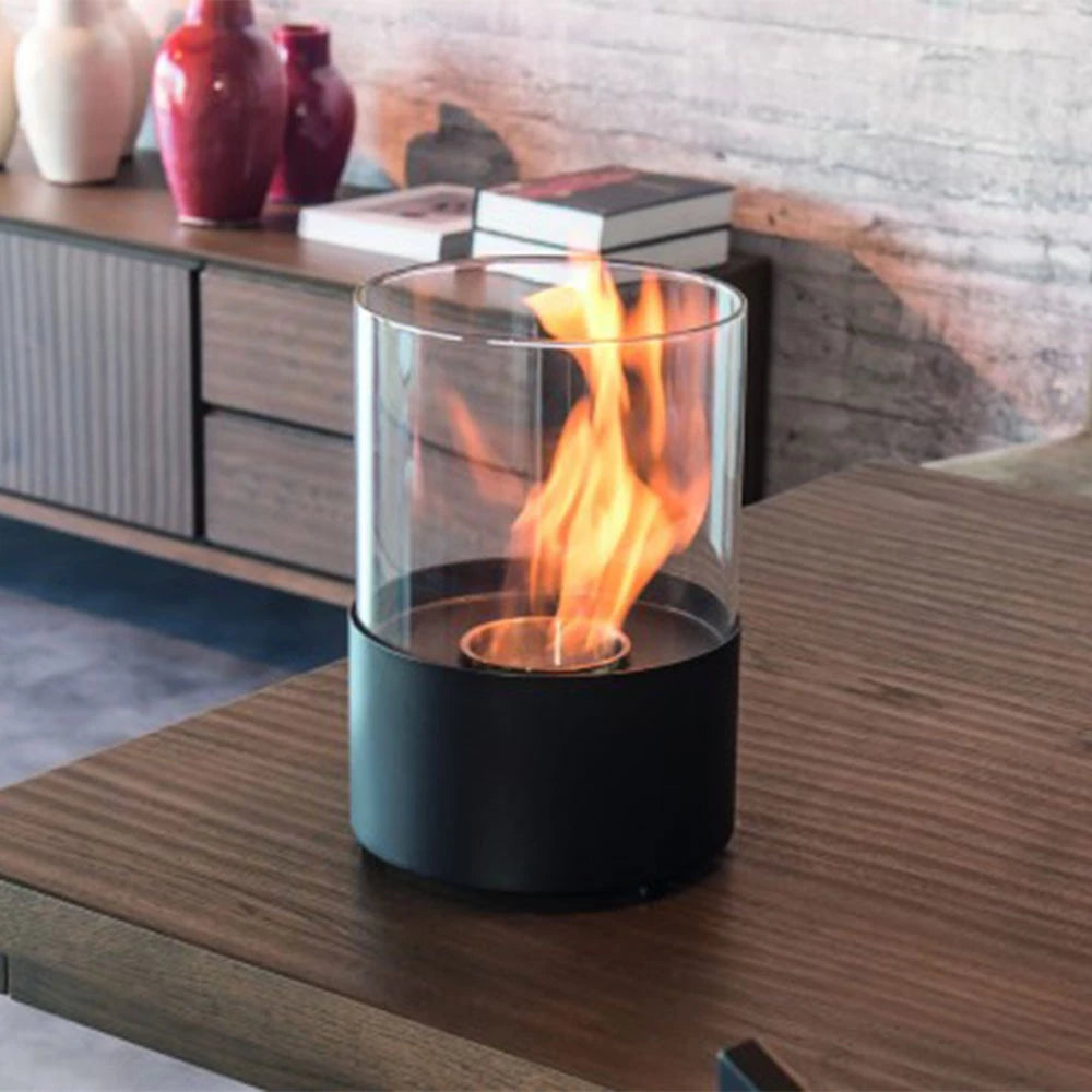 Tabletop Bioethanol Fireplace in black