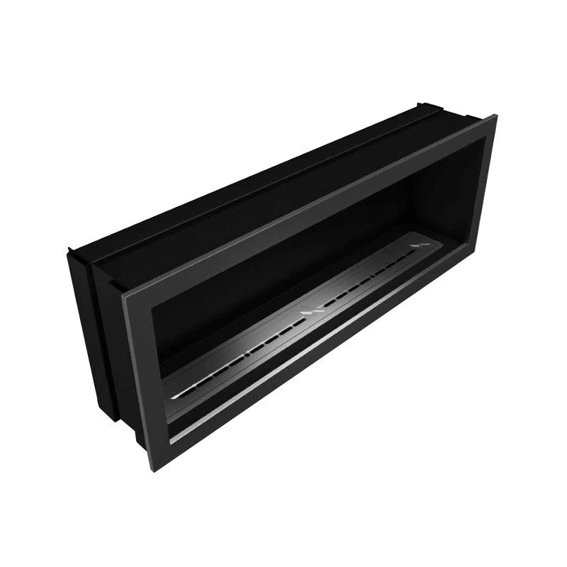 Slimline Firebox 1650 Icon Fires in brushed steel