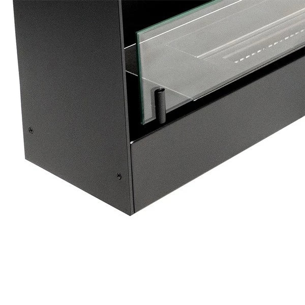 One-sided built-in fireplace insert