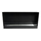 One-sided built-in fireplace insert