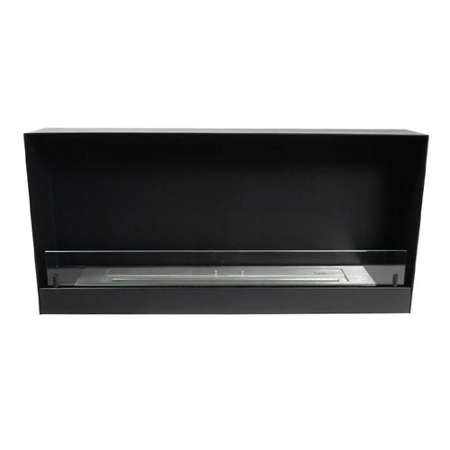 One-sided built-in fireplace insert