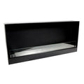 One-sided built-in fireplace insert