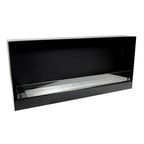 One-sided built-in fireplace insert