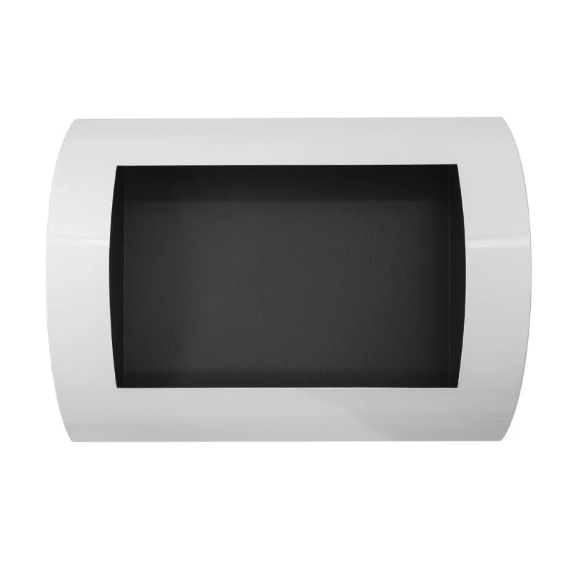 Ocean - Low-cost wall fireplace in white with a length of 60 cm