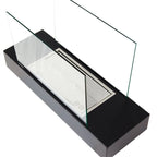 Black freestanding tabletop sized bio fireplace