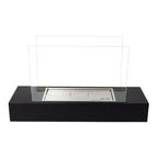Black freestanding tabletop sized bio fireplace