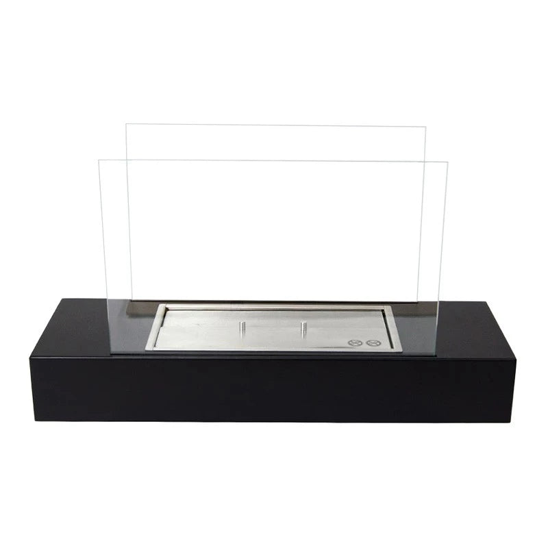 Black freestanding tabletop sized bio fireplace