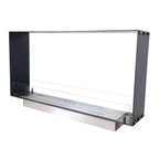 Foco Two 1000 Slim - Slim built-in tunnel bioethanol fireplace