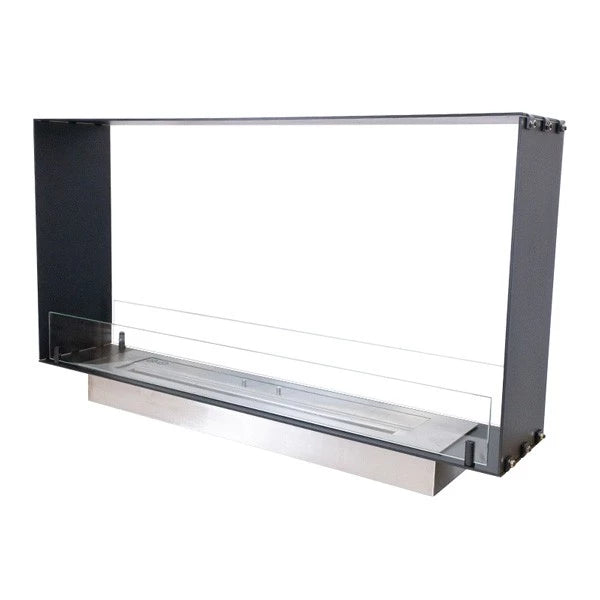 Foco Two 1000 Slim - Slim built-in tunnel bioethanol fireplace