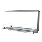Foco Room Divider 1000 bioethanol fireplace with three-sided flame view.