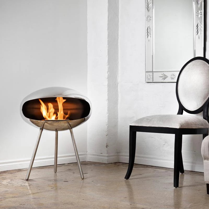 Cocoon Terra fire in polished steel