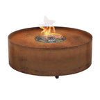 Planika Galio Fire Pit Corten Automatic Outdoor Gas Fireplace