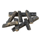 8 Ceramic, decorative wood-look logs