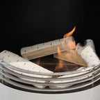 Six pieces of ceramic wood- style logs