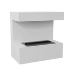 ScandiFlame Electric Late - White Wall-Mounted Opti-myst Fireplace