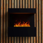 ScandiFlames Electric Late - Black Wall-Mounted Opti-myst Fireplace