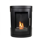 Oregon - Wall-mounted bioethanol wood-burner style fireplace
