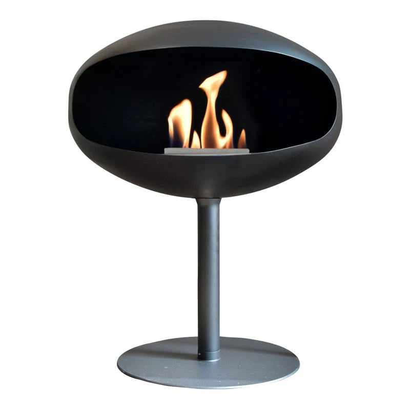Cocoon Pedestal in black with black base