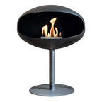Cocoon Pedestal in black with black base