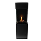 Planika Arcticon Black - Free-standing remote controlled Burning Ethanol Vapors bioethanol fireplace