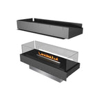 Planika Forma Island built in bioethanol fireplace with Prime Fire Burner