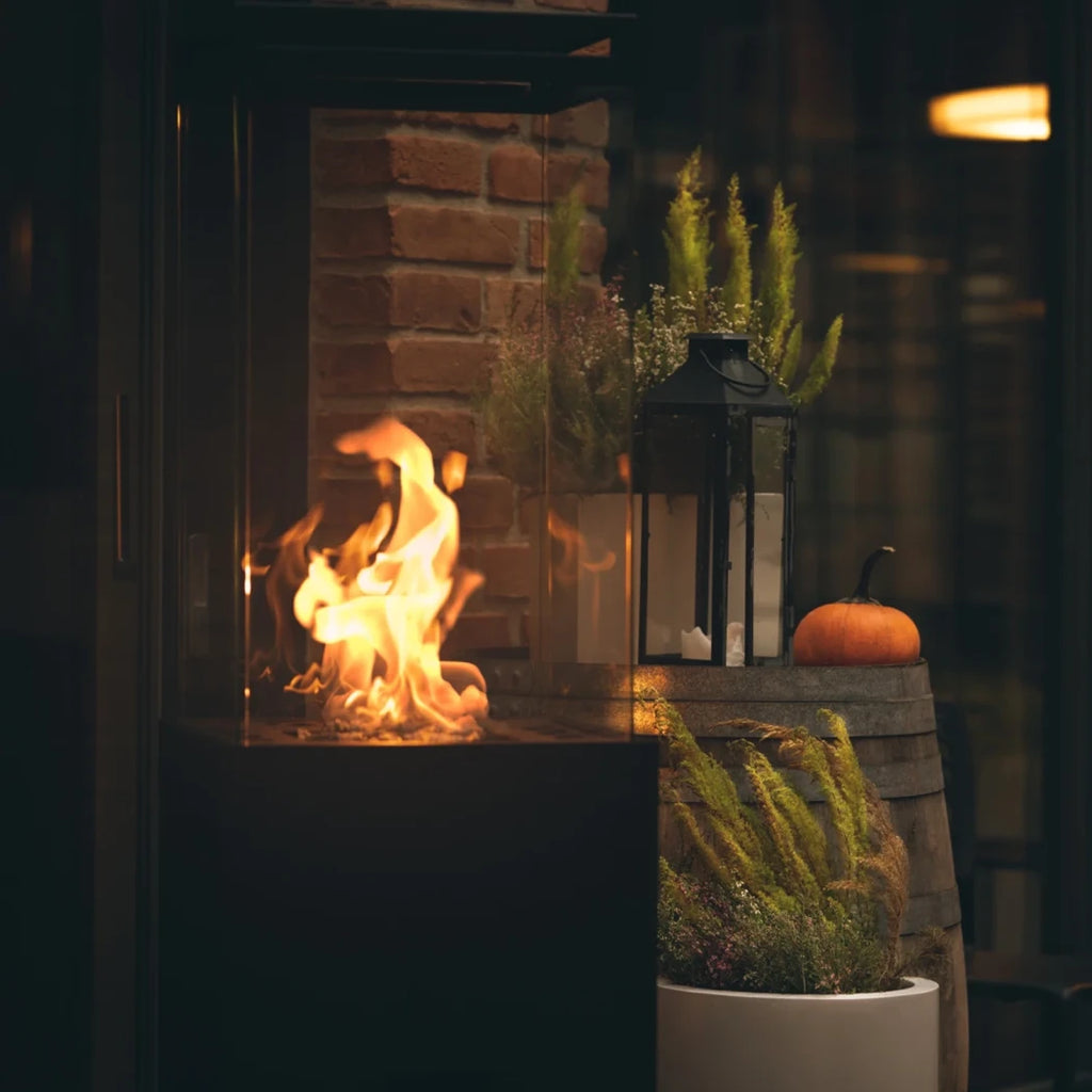 Lighthouse Terrace gas heat fireplace