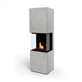 Planika Rock Kreta Firplace - Remote controlled BEV bioethanol fireplace with concrete finish