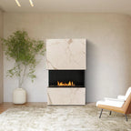 Planika Stone Daze bioethanol with a ceramic frame in marble look