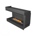 Left-facing corner fireplace Planika