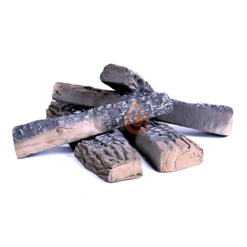 5 Decorative, ceramic wooden logs