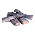 5 Decorative, ceramic wooden logs