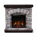 Ask electric fireplace with Eldur 18" insert – freestanding, realistic LED flames