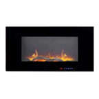 Azurite 91 cm - Wall-mounted Electric Fireplace from ScandiFlames Electric