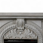 ScandiFlames Embla freestanding electric fireplace with ornate polystone frame and Eldur 23" insert